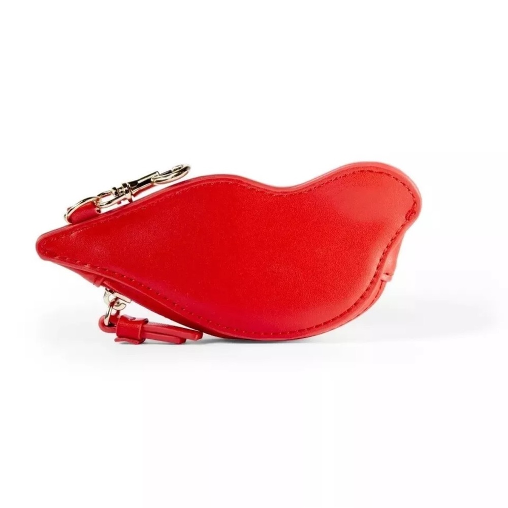 DVF x Target 💋 Red Lips Coin Purse Bag Charm Mini Kiss Diane Von Furstenberg - Picture 2 of 9